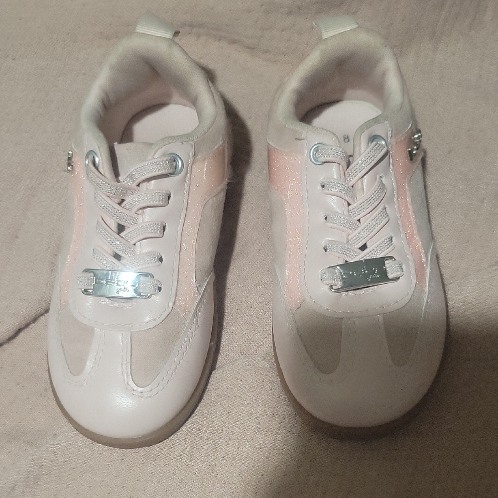 bebe Girls Chic Kids' Sneakers with Glitter Accents